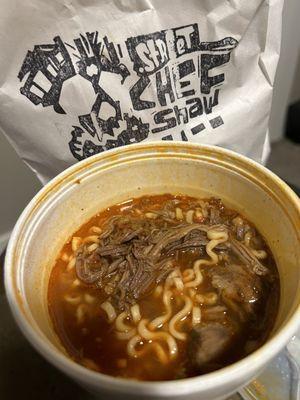 Birria ramen no veggies