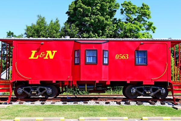 1963 L&N Caboose constructed in Louisville in May 1963 and operated on the adjacent CSX tracks.