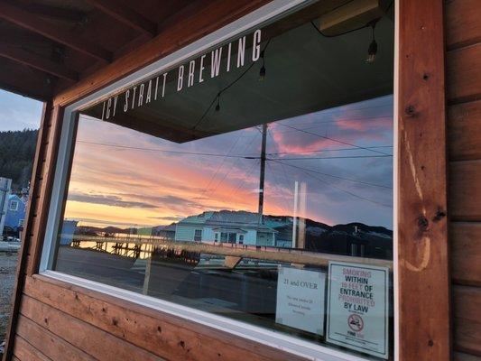 Our giant picture windows to let in all the natural beauty of S.E. Alaska.