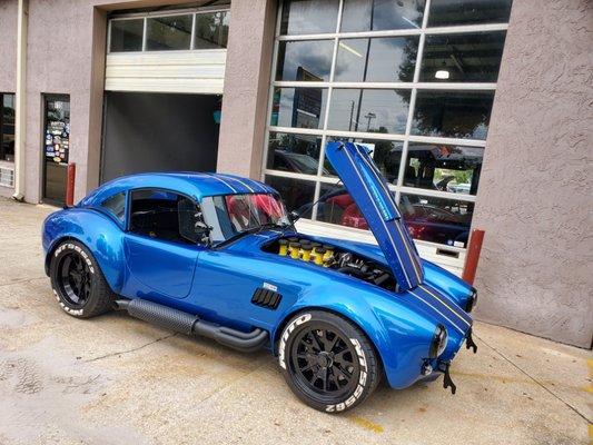 Look at this beauty that rolled into our shop last weekend a 1965 Cobra Replica Kit Car with 427 engine and. Hard Top Convertible