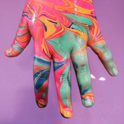 Hand and Body Marbling