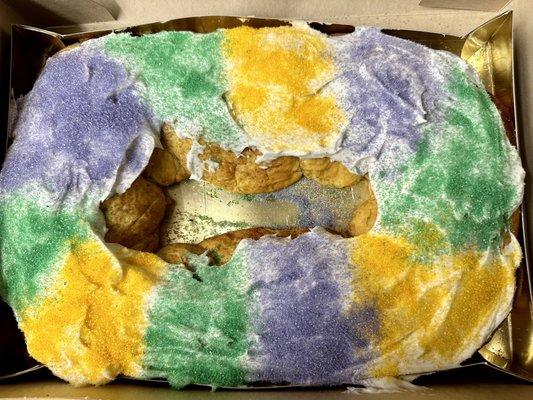 The Kids loved decorating the king cake. The frosting is amazing!