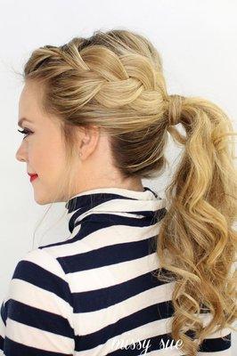 great braids and high pony's