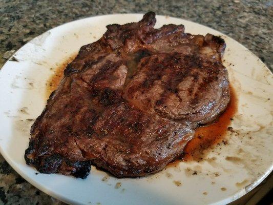 No BS, one of the best Rib-eye  Steaks I ever had! I could not believe I grilled it myself.