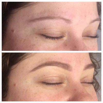 Trimming, tweezing , magic brow powder. Poof! Perfect eyebrows! Come and get your dream eyebrows !!