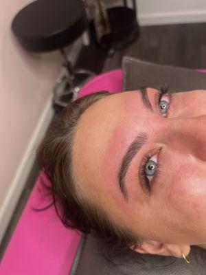 eyebrow wax + nova lash eyelash extensions/classic full set