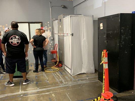 Students and Instructor participating in our Hands-on Training!!! This Containment looks ama-za-zing!!!