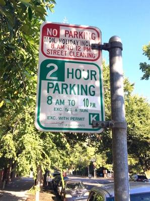 Say "Hello!" to new city-wide extortion: time you get fined a parking ticket jumped from 6pm to 10pm. [At 17th & H in my hood]