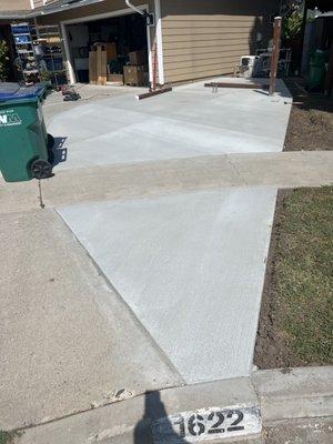 Refinished walkway