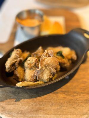 Fried oysters