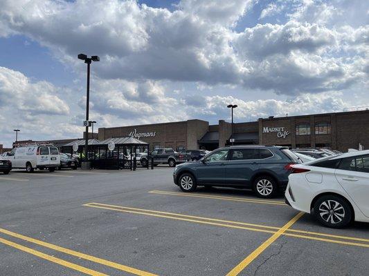 Exterior of the store from the parking lot.