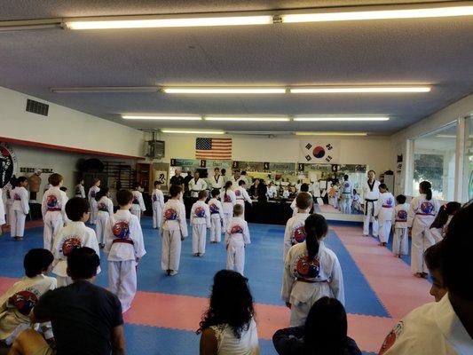 Higher belt promotion test.