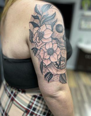 Tattoo, half sleeve, ink