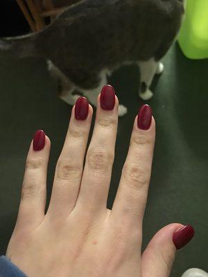 LOVE this dark red color that they have!