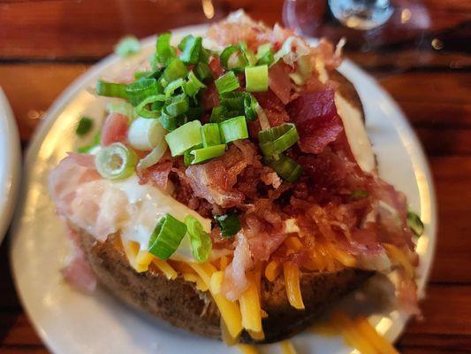 Fully loaded baked potato