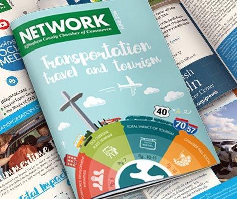 Effingham County Chamber of Commerce Network magazine mockup