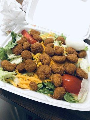 Fried Shrimp Salad