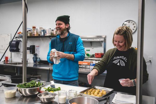 Enjoy a date night taking one of our fun cooking classes!