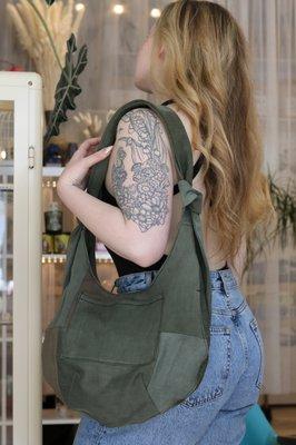 Military Patchwork Bardot Bag

Bardot Hobo Bag

Made in our Greenpoint, Brooklyn studio located in the back of the shop