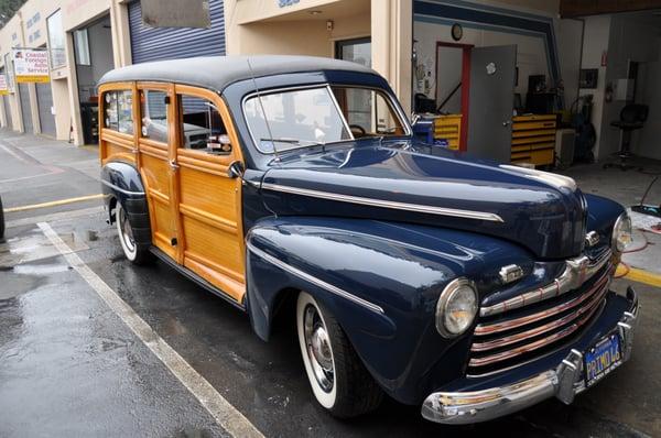 Auto Detailing on a 46 Woody