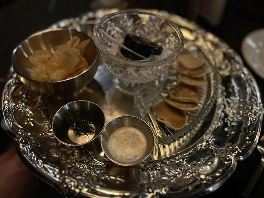 Caviar service