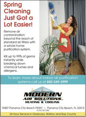 Indoor air purification. #indoorair #hvac #modernairsolutions #airquality #pureair #purifier