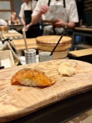 Masu (ocean trout with wasabi, soy, furikake)