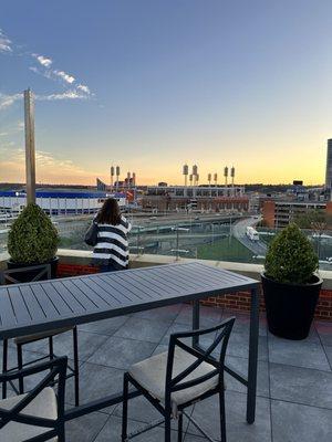 View from the rooftop bar