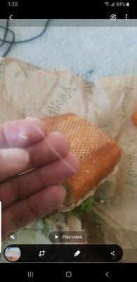 More plastic in my sandwich