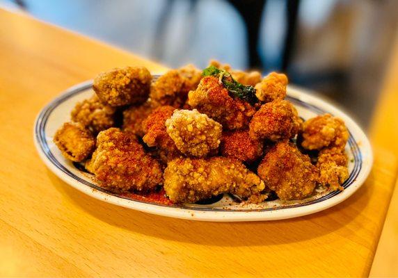 Fired popcorn chicken