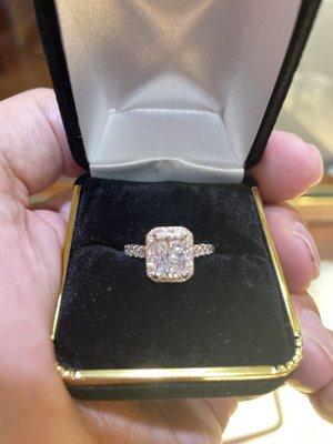 Rose Gold Engagement Ring