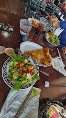 Slice, salad and soda lunch special