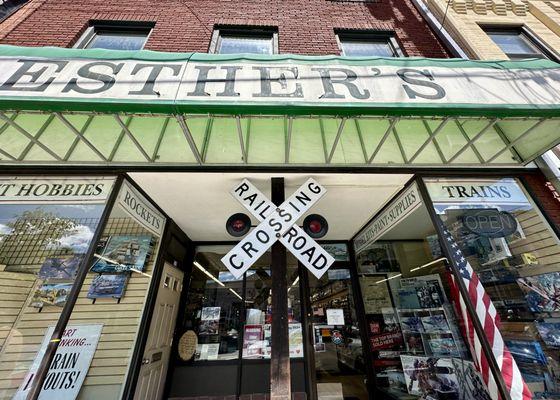 Front entrance to store