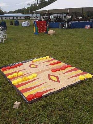 Giant backgammon game rental