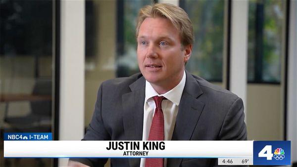 Justin King interviewed on NBC News in Los Angeles