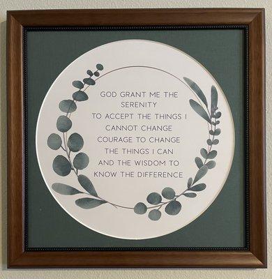 Serenity prayer