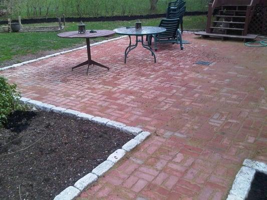 brick patio, Belmont