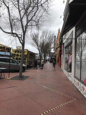 On University near Granada Ave. in front of the old Chop Suey!