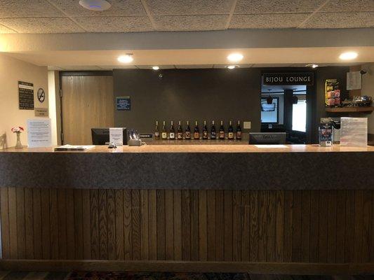 Welcome to Boarders Inn & Suites front desk