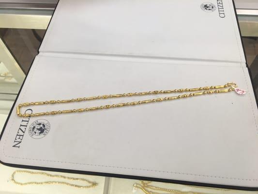 24K necklace