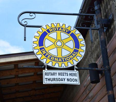 Rotary meets here every Thursday!