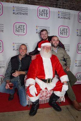 Santa showed up to take pics with our awesome regulars.