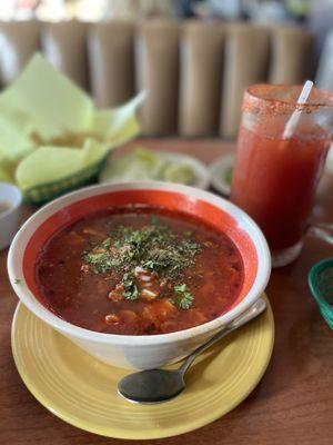 Menudo and Michelada