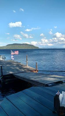 View from their dock