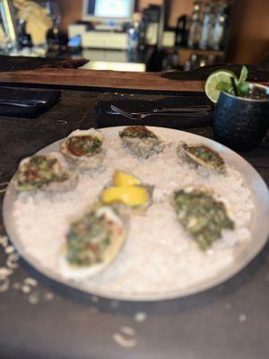 Rockefeller oysters