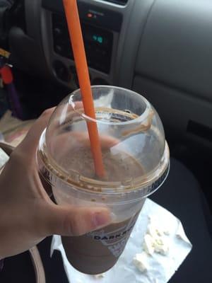 My liquid form 'FROZEN coffee coolatta" with no whip creme