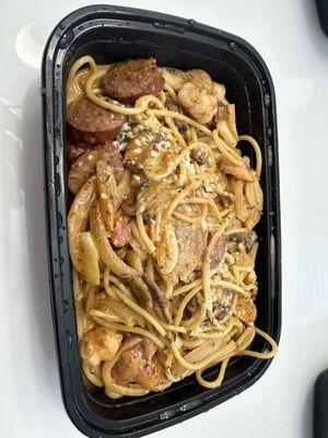 Cajun Pasta with Spaghetti Noodles