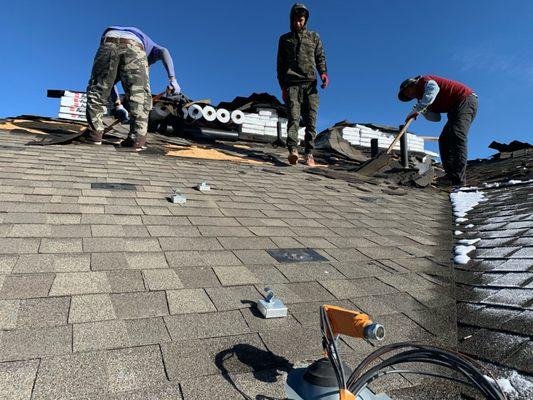 Replacing the roof