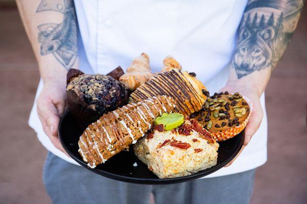 Seasonal pastries made fresh daily.