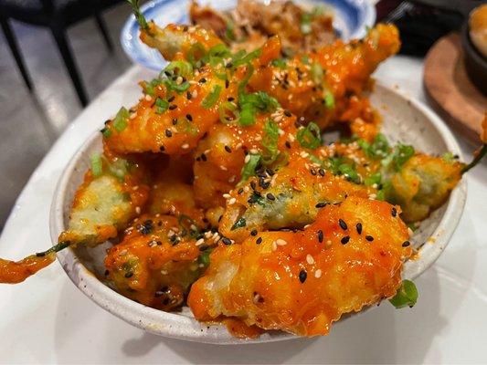 Tempura Shrimp and Shishito Peppers